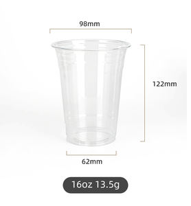 Taille personnalisée/LOGO Vente en gros gobelet en plastique 98mm 12oz 14oz 16oz 18oz 20oz 24oz gobelets jetables transparents pour boissons froides en <span class=keywords><strong>PET</strong></span> avec couvercles - Product Image 3