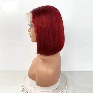 Perruques Bob Courtes Droites en Cheveux Humains Brésiliens Naturels, Sans Colle, avec Dentelle Frontale 13x4, Taille de Bonnet 10-16 Pouces – Offre Spéciale - Product Image 2