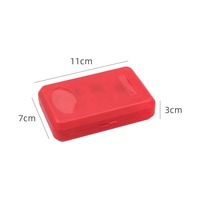 Boîte à mouches PS rouge et noire en plastique pour accessoires de pêche en lac et en rivière, leurres pour la pêche en eau salée