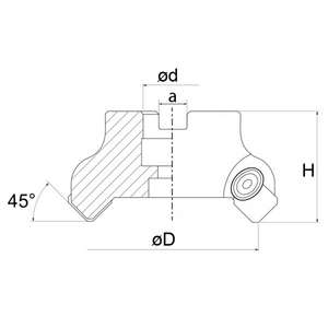 Fervi-F406/63หน้าตัดมิลลิ่งที่มีการเชื่อมต่อแขนสำหรับการลดพลังงาน-EAN 8012667253196อุปกรณ์เครื่องมือไฟฟ้า - Product Image 2