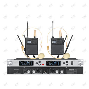 EIF MY-3500 Professional Karaoke Wireless Dual Channel <b>Microphone</b> System Dynamic / Condenser for Stage Karaoke - Product Image 4