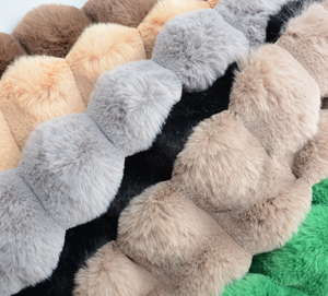 Faux <span class=keywords><strong>Chinchilla</strong></span> Piel artificial Corte ranura Faux Rabbit Fur Ropa Zapatos Material Equipaje Juguete <span class=keywords><strong>Tela</strong></span> <span class=keywords><strong>de</strong></span> felpa - Product Image 2
