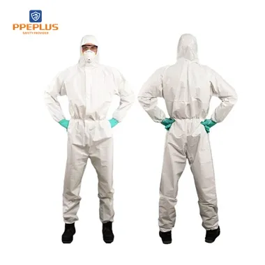 CE Certification Hazmat Suit Blocks Out Liquid Splashes Full Body Coverage Safety Disposable Clothing