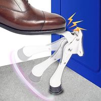 Butée de porte One Touch Kickdown, support de porte, butées de porte robustes, bas de porte, embouts en caoutchouc réglables en hauteur