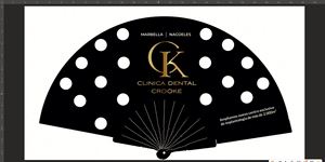 Ventilateur à main en plastique PP noir avec sac, motif lettres en PVC, pour la décoration de la maison ou les cadeaux publicitaires d'entreprise - Product Image 5