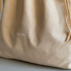 Sacs fourre-tout en lin haut de gamme avec cordon de serrage, design personnalisé, sac à main pour femmes, sac fourre-tout en lin uni pour femmes - Product Image 5