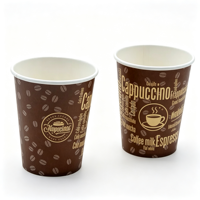 Gobelets en papier biodégradables à paroi simple, écologiques et recyclables, de qualité alimentaire, avec logo personnalisé, design graphique, gobelets jetables en gros pour le vin
