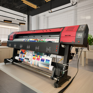 Crystek pabrik 6FT Printer Format besar XP600 PC1080 kepala cetak stiker vinil Printer nonair ramah lingkungan - Product Image 2