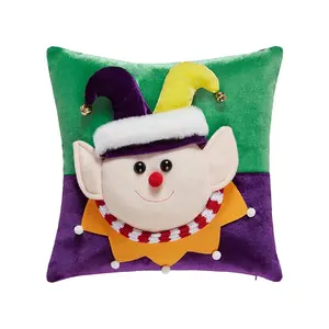 Wholesale Creative New Personalized Clown Doll Pillowcase Festive Sofa Decoration Supplies Pillowcase