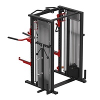 Machine de musculation multifonctionnelle de haute qualité avec rack à squats intégré, construction en acier au carbone pour usage commercial en salle de sport