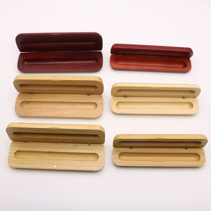 Coffret cadeau 2 stylos magnétiques en bambou écologique coffret stylo plume et boîte à crayons en bois naturel - Product Image 6