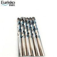 Foret diamanté torsadé électroplaqué de 8 mm pour le perçage et l'alésage industriel de céramique, de graphite et de briques réfractaires