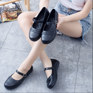 Zapatillas de mujer al por mayor, zapatos Mary Jane estilo para caminar con correa, Sandalias planas de barbecho retro, zapatos de jardín para mujer y mujer - Product Image 1