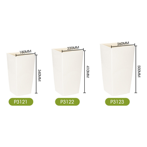 Yicai Quadrado Vasos De Flores De Plástico Decoração De Flores Artificiais Vasos De Flores Grande Pássaro Do Paraíso Plantando Vasos Drenagem Suave - Product Image 5