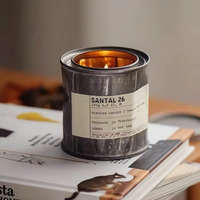 Contenants Vides et Boîtes à Bougies de Haute Qualité, Ronds Luxe Gaufrés, Unique Décoratif Vintage
