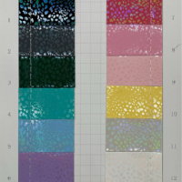 Cuir synthétique PVC imperméable et résistant à l'abrasion, motif pailleté imprimé spécial, 0,6-1,0 mm, pour trousses, sacs et cahiers
