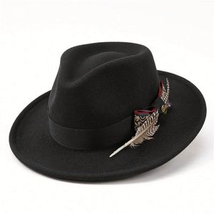 Nouvel Arrivage Chapeau Fedora Tendance de Haute Qualité pour Hommes et Femmes, Style Ethnique avec Couronne Cœur Pêche et Plumes - Product Image 6
