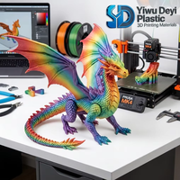 Filamen Printer 3D WholesaleDEYI Gradient Rainbow Silk PLA+ 1.75mm 1kg 100% Virgin Berkualitas Tinggi Kompatibel 99% Model FDM