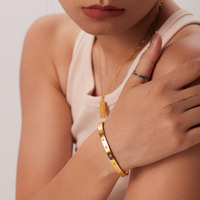 Bracelet Romantique en Zircon Étoile à Six Branches en Or 18 carats, Style Européen et Américain, Ne Se Décolore Pas, Sensation Haut de Gamme, Luxe Léger pour Femme