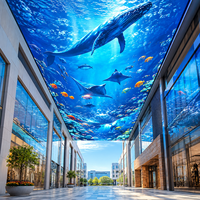 Écran LED 3D P8 à économie d'énergie, grand angle de vue, affichage LED fixe extérieur pour centres commerciaux, projets d'affichage culturel et de contenu créatif