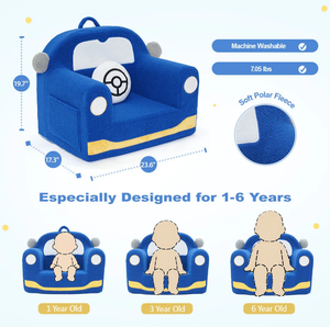 Modern Customizable Tender Playful OEM/ODM Custom Baby Couch Compressed <b>Foam</b> Armchair Toddler Couch Foldable Kids <b>Sofa</b> Lounger - Product Image 5