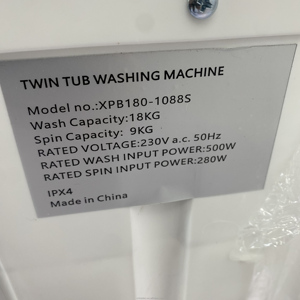 Lavadora-Secadora Automática <span class=keywords><strong>de</strong></span> Doble Tina Independiente con Panel <span class=keywords><strong>de</strong></span> Vidrio en Inglés para Uso Doméstico en EE. UU. - Product Image 3