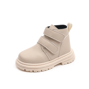 Autumn Winter Short Boots Super Warm Shoes Leather Boots Children Outwear Leather Casual Boots for Kids Boys Girls - Product Image 5