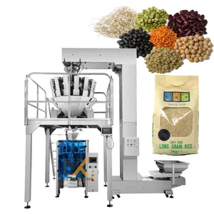 Otomatik pirinç paketleme makinesi 50g 2kg 1kg granül cereales tahıl tartı paketleme makinesi