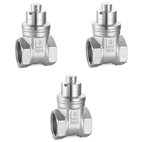 Vannes à opercule magnétiques filetées LISHUI en acier inoxydable, manuelles, sans rétention, réglables, résistantes à la pression, DN15-DN50, modèle eau