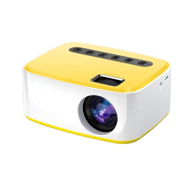 New T20 Projector Mini Remote Control Home Theater HD Cinema Support 1080P Wireless Multi-scene LED Projector 4K