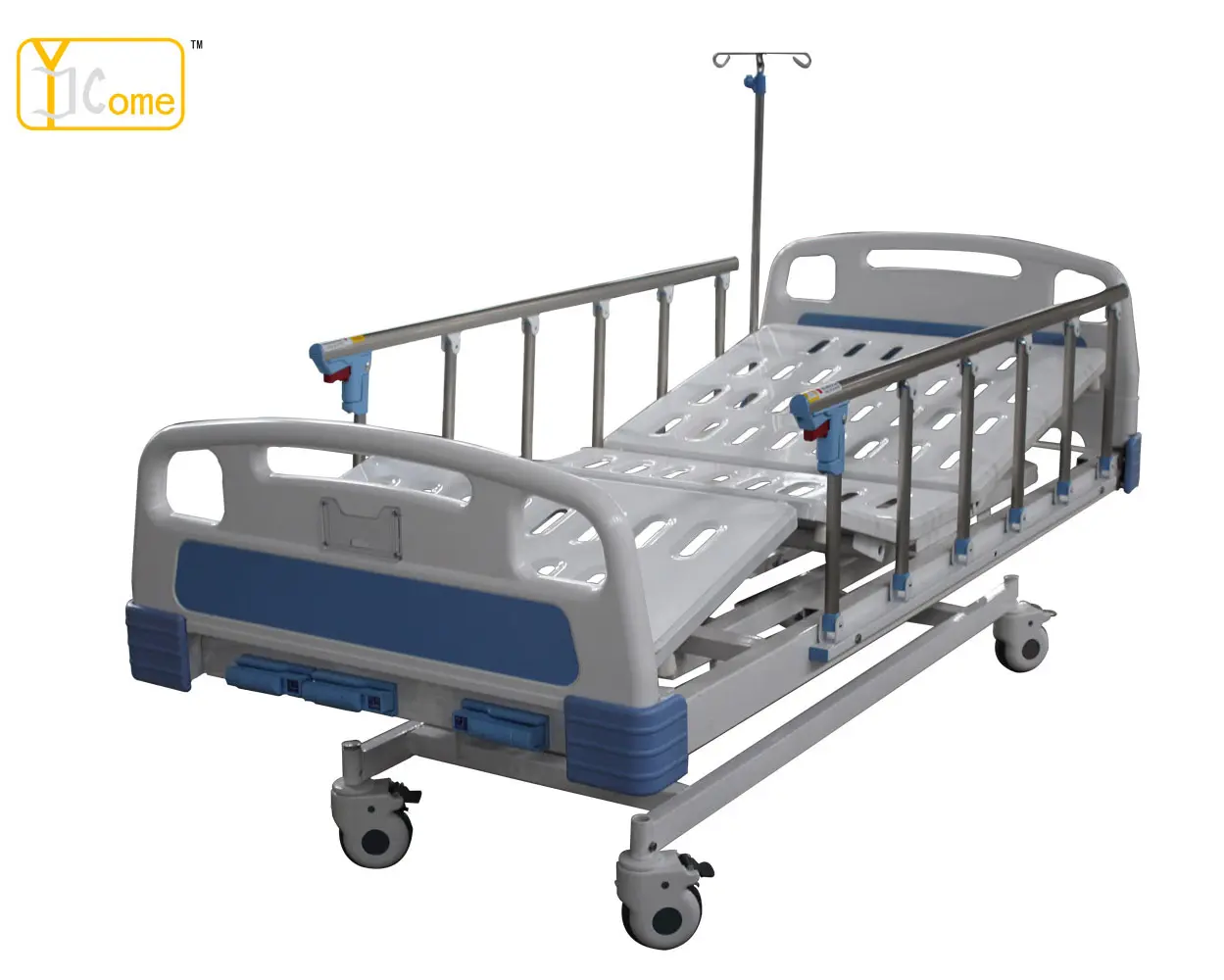 Ykf002 — lit médical multifonctions, prix de lit d'hôpital, avec rail en alliage, trois fonctions