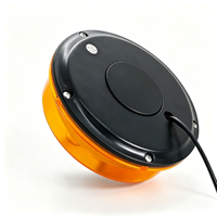 Balise LED 48W, 23 modes stroboscopiques, lumière d'avertissement, fixation magnétique, boîtier en polycarbonate, lumière clignotante ambre, alerte de sécurité pour véhicule