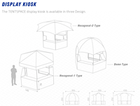 AOLI Dôme publicitaire extérieur à affichage hexagonal kiosque gazebo tente dôme glamping tente pour les ventes promotionnelles