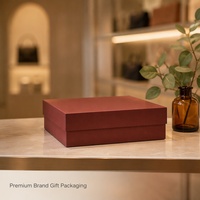 Boîte cadeau rigide avec impression personnalisée pour cadeaux de luxe, boîte à deux pièces avec couvercle et base, avec option de doublure personnalisée, vente en gros directe d'usine
