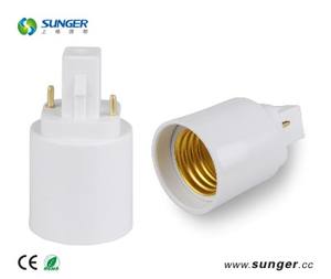 <span class=keywords><strong>G24</strong></span> E27 2/4 핀 램프 변환기 어댑터 전구 소켓 나사 스타일 PP 플라스틱 소재 CE RoHS 인증 새 램프 홀더 소켓 - Product Image 5