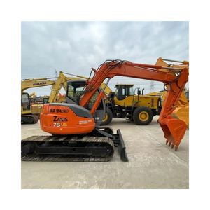 Maquinaria excavadora Hitachi ZX75 usada original japonesa en stock máquina de construcción Hitachi Zx75us a la venta - Product Image 1