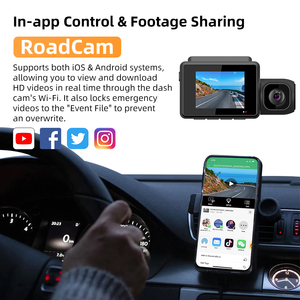 แอปกล้องติดรถยนต์พร้อม WiFi และ GPS กล้องติดรถยนต์ 4K พร้อม Wifi ด้านหน้า ด้านหลัง ด้านใน 3 ช่องทาง กล้องติดรถยนต์ 4K รุ่น M700 - Product Image 2