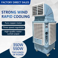 Refroidisseurs d'air évaporatifs du désert industriel avec un débit de 18,000 à 40 000 m³/h, adaptés aux centres commerciaux, cantines