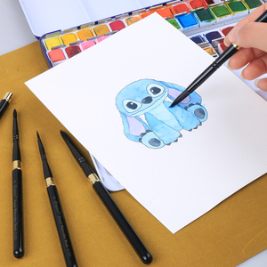 Pinceau de peinture rond fin en nylon avec manche en aluminium portable Giorgione 1 pièce pour <span class=keywords><strong>aquarelle</strong></span> - Product Image 6