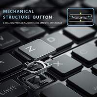 Teclado Bluetooth Plegable, Portátil, Inalámbrico, Recargable por USB, para Teléfonos Inteligentes IOS, Android y Windows