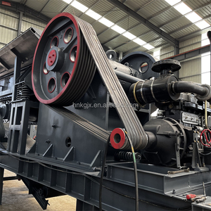 Новая мобильная щековая дробилка большой емкости PE400X600 для дробления камня щековая дробилка с конвейером и питателем - Product Image 2