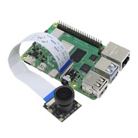 Kamera Penglihatan Malam Raspberry Pi 4B/3B+/Zero2W 5-megapiksel OV5647 Modul Inframerah 1080P 30fps Tanpa Fokus Otomatis