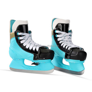Patins <span class=keywords><strong>de</strong></span> <span class=keywords><strong>hockey</strong></span> sur glace à la mode bleu ciel avec lame <span class=keywords><strong>en</strong></span> acier inoxydable et maille respirante, Offre Spéciale et haute technologie - Product Image 1