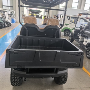Carro <span class=keywords><strong>da</strong></span> Golf Elettrico a 4 Posti per Carichi Pesanti con Vano Portaoggetti, Alimentato a Batteria al Litio, per <span class=keywords><strong>Trasporto</strong></span> Comunitario - Product Image 4