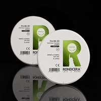 Cible en zircone de transition à haute résistance Rondcera Pro-ML 5D 800MPa-1350MPa pour le frittage en laboratoire complexe