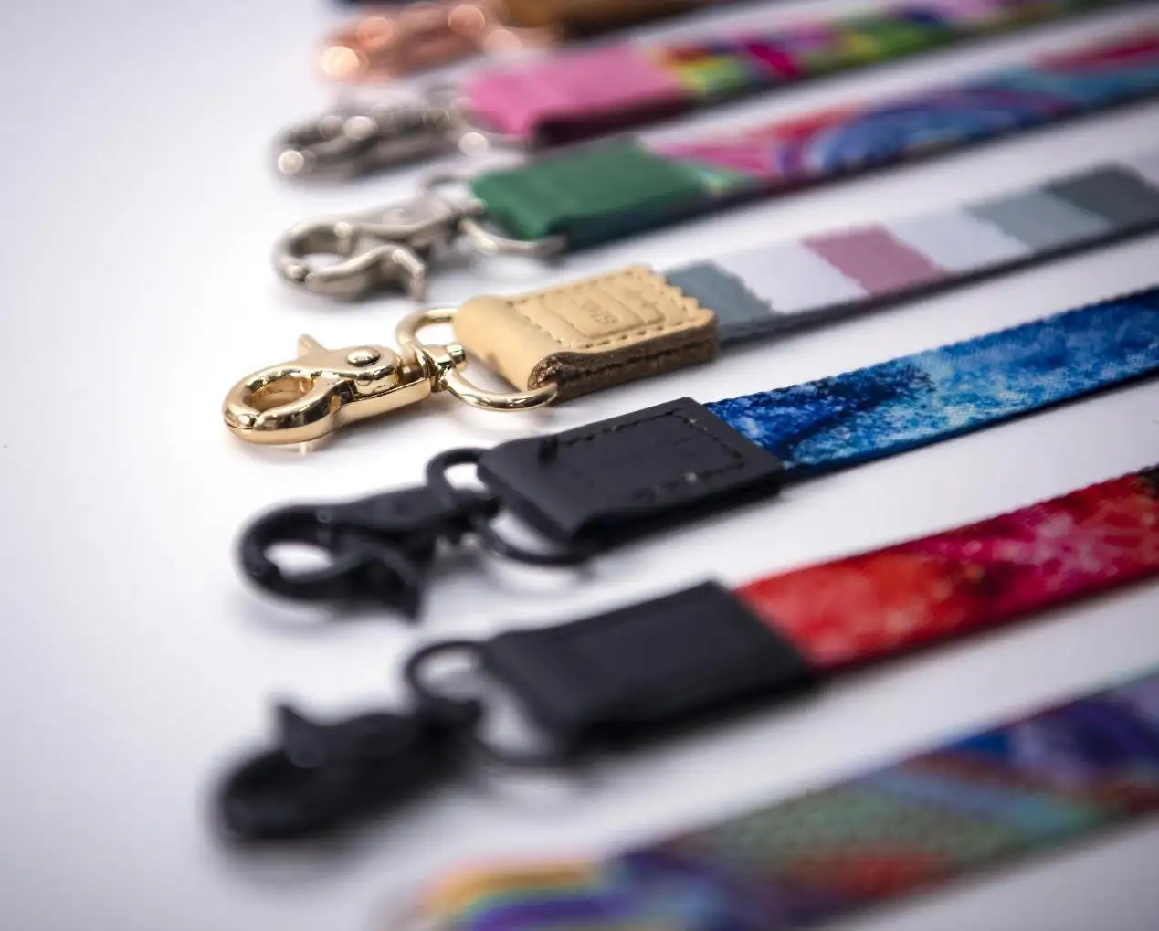 Op Maat Gemaakte Dubbelzijdige Zeefdruk Bedrukte Logo Lanyard Voor Id-Badges Warmteoverdracht Bedrukt Koord Voor Naamplaatjes