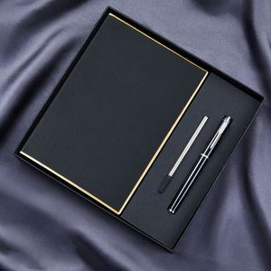 Manufacturer Wholesale High-end Business <b>Notebook</b> Pen Gift <b>Set</b>, with Custom logo Wholesale Leather <b>Notebook</b> Pen Custom logo - Product Image 5