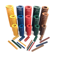 Die Spring Aleación de acero Rectangular Línea plana Amarillo Azul Rojo Verde Marrón Resorte de compresión de absorción de impactos de alta elasticidad