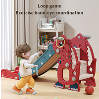 Ensemble de jeux multifonctionnel pour l'intérieur, toboggan, balançoire, maison de jeu, matériau HDPE, équipement de terrain de jeu pour bébé, utilisation en jardin, pour enfants, matériau PE