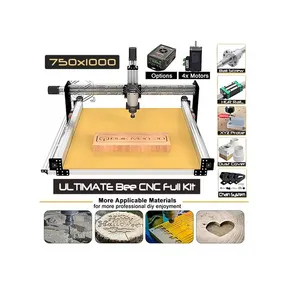 Silver 7510 ULTIMATE Bee CNC Full Kit with Linear Rails + Ball Screw Quiet Transmission BulkMan 3D